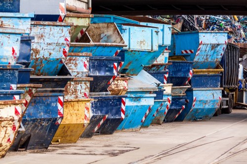 Business waste removal services in action in Tottenham